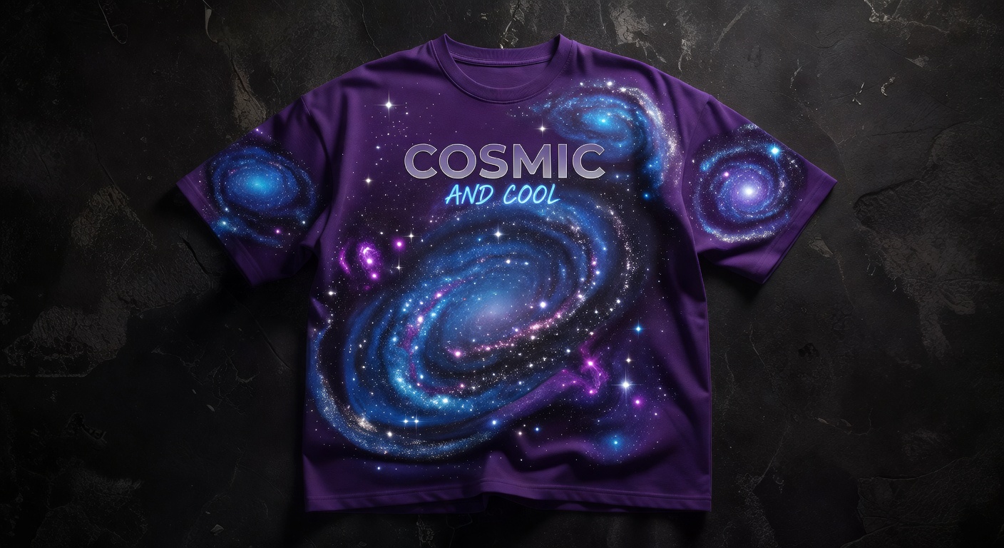 パープルギャラクシーTシャツ